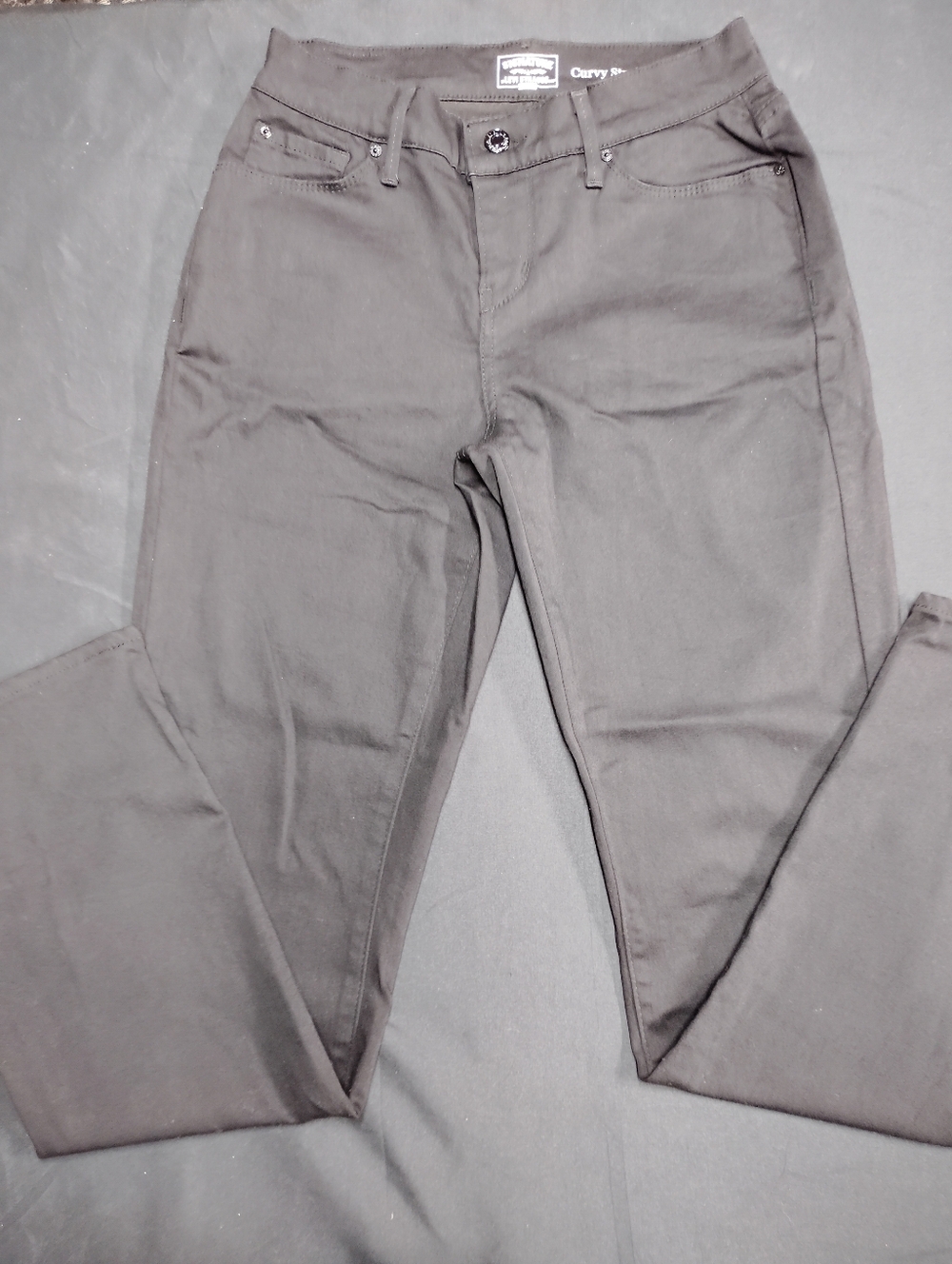 Signature by Levi Strauss Black Curvy Straight Pants